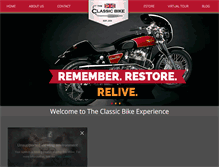 Tablet Screenshot of classicbikeexperience.com